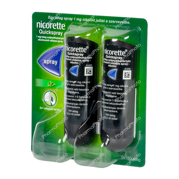 Nicorette Quickspray 1 mgadag szajnyalk.alk.spray 2x1 adagolo tartaly263366 2022 tn
