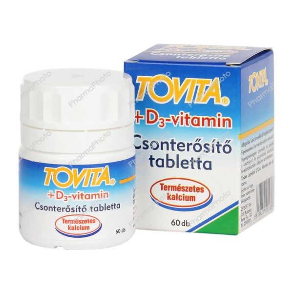 Tovita+D3 vitamin csonterősítő tabletta 60x