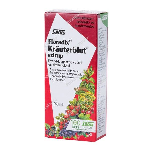 Krauterblut szirup vashiány ellen Floradix 250ml