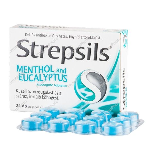 Strepsils Menthol and eucalyptus szopogató tabl. 24x