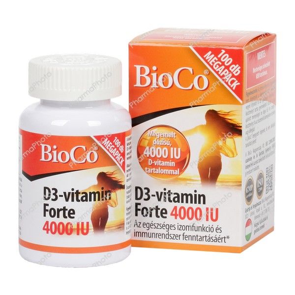 Bioco D3 vitamin Forte 4000 IU tabletta 100x