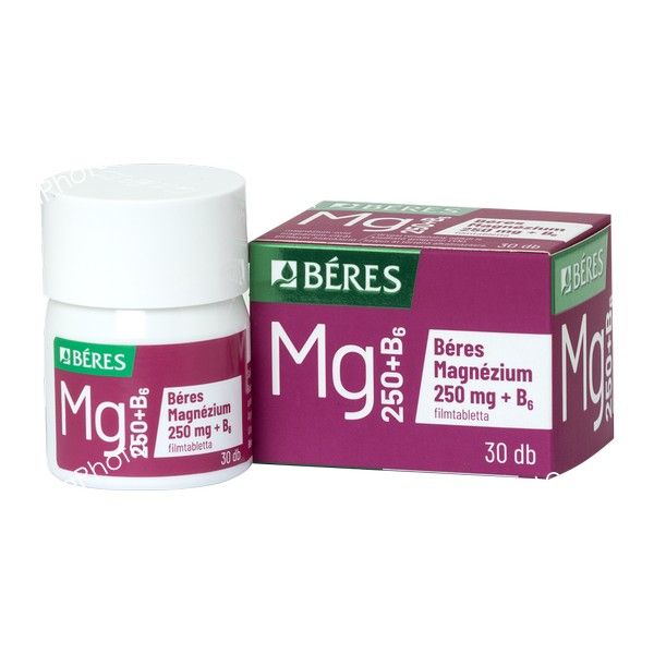 Béres Magnézium 250 mg+B6 filmtabletta 30x