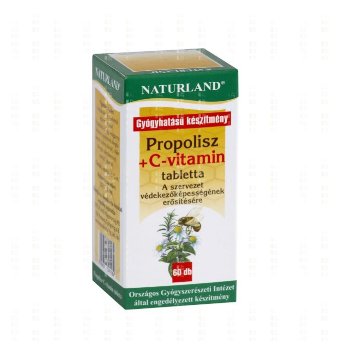 Propolisz C vitamin tabletta Naturland         60x