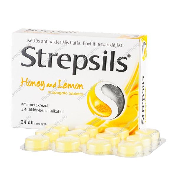 Strepsils Honey and lemon tabletta 24x