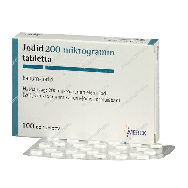 Jodid 200 mikrogramm tabletta 100x