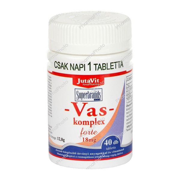 JutaVit Vas komplex 18mg forte tabletta 40x